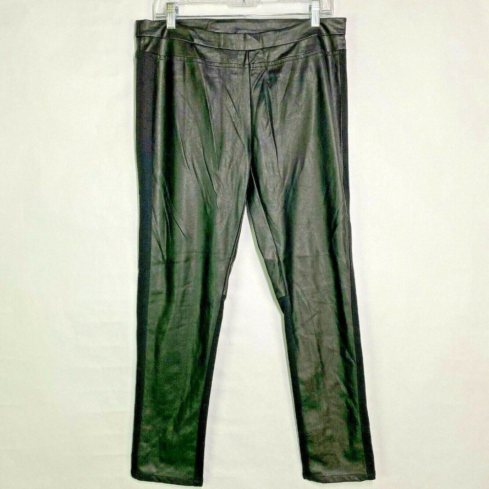 Ellison Stretch Faux Leather Stretch Leggings Women Size Large